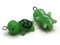 2 19mm Green Turtle Resin Charms Miniature Tortoise Animal Pendants